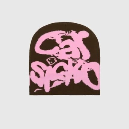 CARSICKO BEANIE WORLD BROWN PINK