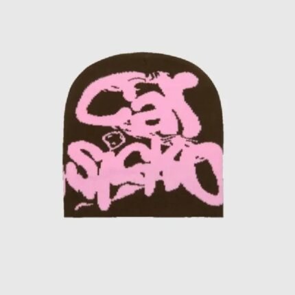 CARSICKO BEANIE WORLD BROWN PINK