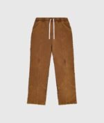 CYBE TRACK PANTS WASHED BROWN PINK WINE