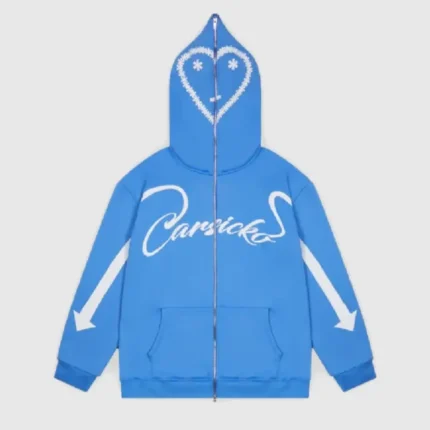 Carsicko Blue Full Zip Hoodie