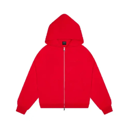 Carsicko FTP Zip Hoodie Red full zip streetwear hoodie